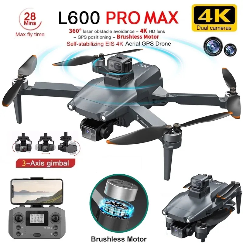 Drone Racing Camera - L600 PRO MAX GPS Дрон Профессиональный