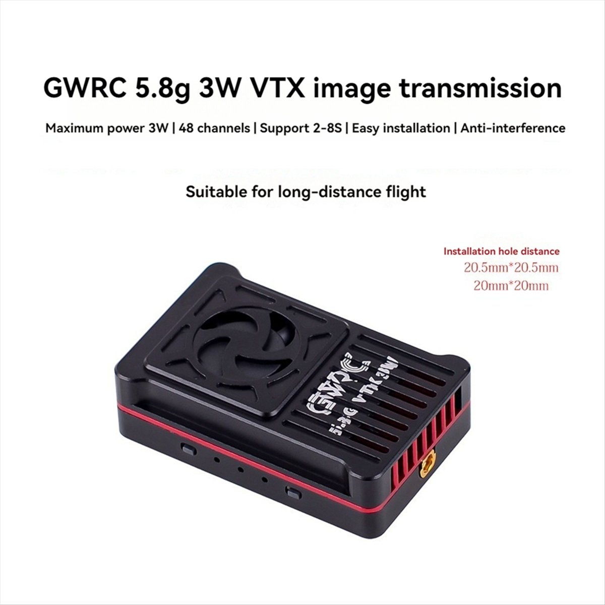 Видеопередатчик 5.8G 3W VTX 48 – обзор и цена Drone Racing Vtx