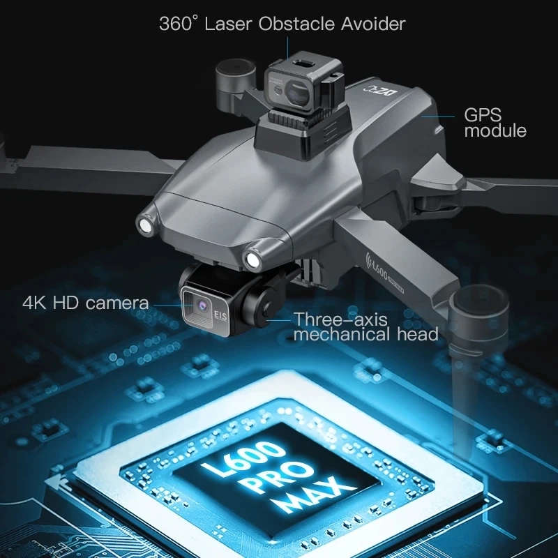 L600 PRO MAX GPS Дрон Професси – обзор и цена Drone Racing Camera