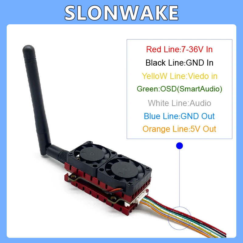 SLONWAKE 5,8G 48CH 4,2 Вт VTX  – обзор и цена Drone Racing Vtx